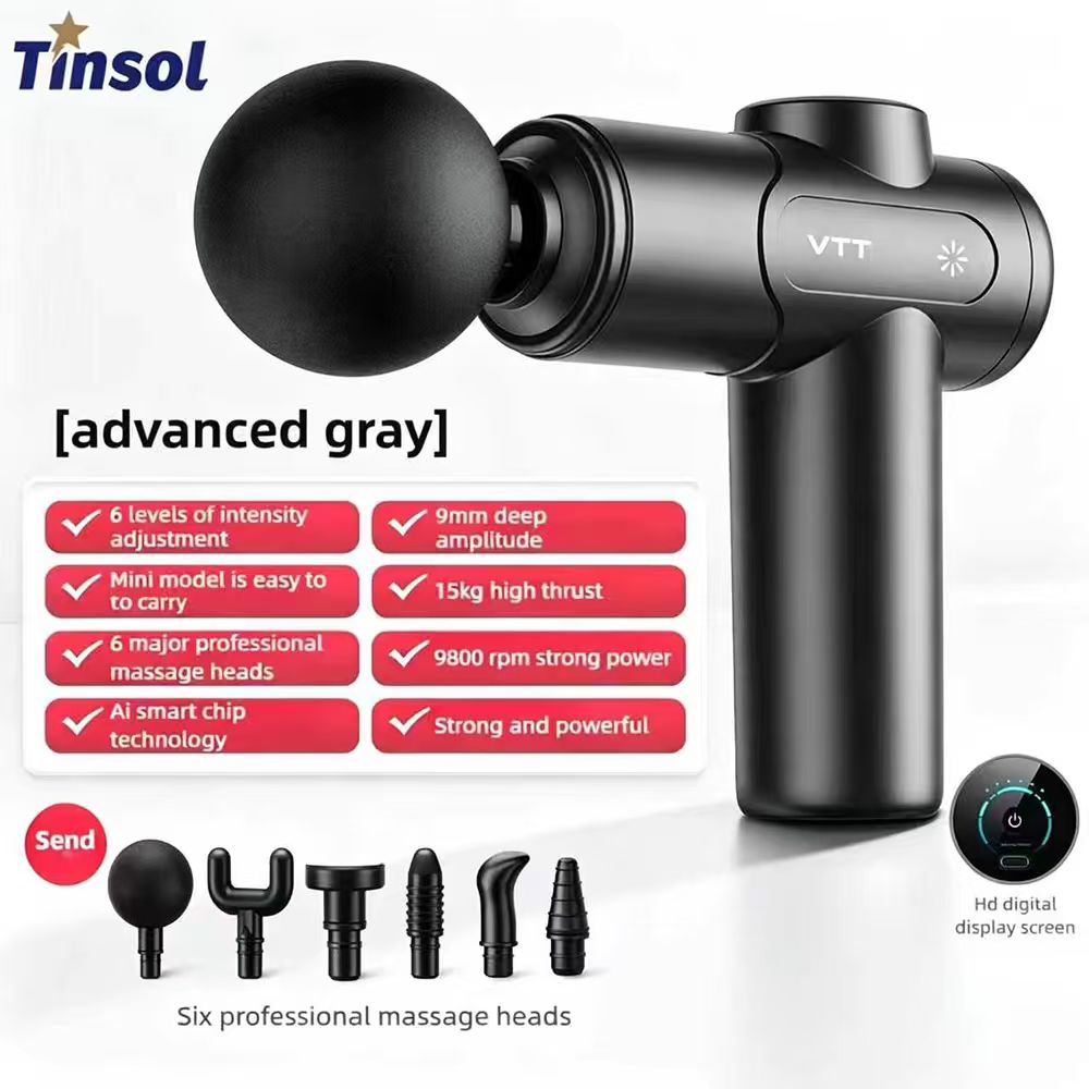 Scalp Massager Electric - TINSOL Electric Fascia Gun Deep Tissue