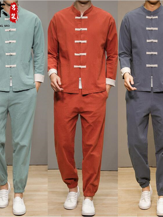 Health & Wellness Programs - Chinese Style Cotton Linen Tang Suit