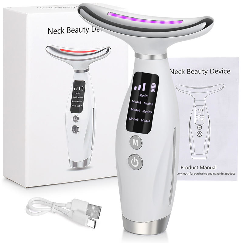 Health Wellness Massage - 7 Color Facial Neck Massager EMS