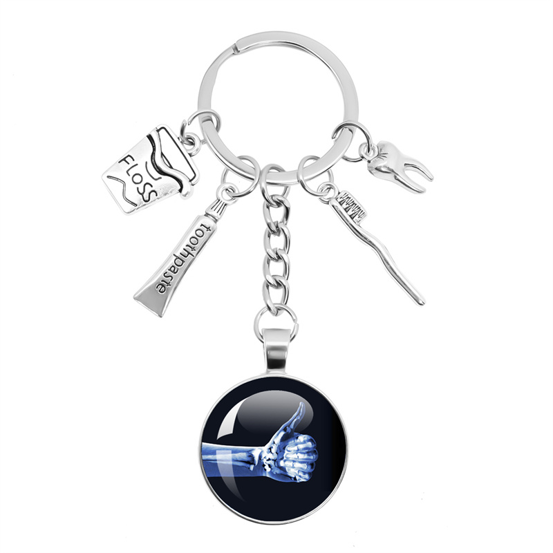 Xbody Health & Wellness Wayne Nj - X-ray Film Keychain Human Body Image