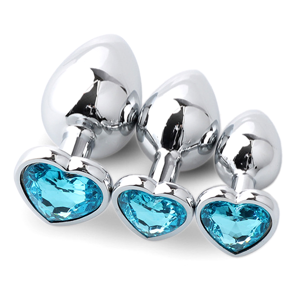 Health Wellness & Psychology - 3PCS Metal Anal Plugs for Couples