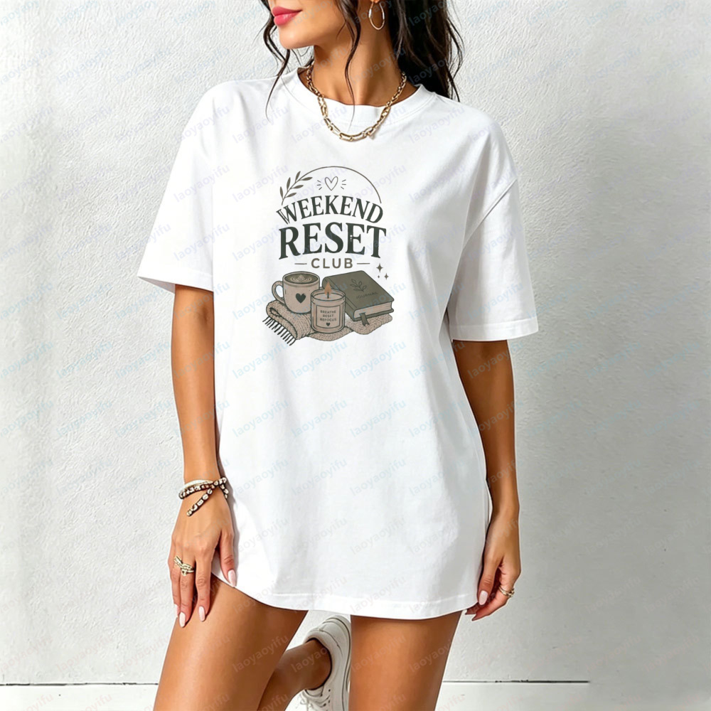 Weekend Reset Club T-Shirt Sel - Health Wellness Gifts Women review and price
