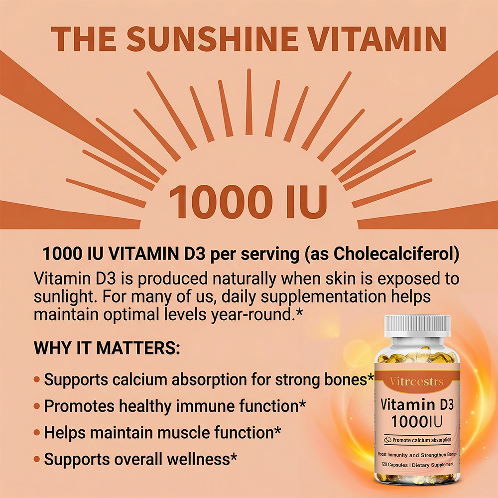 Vitamin D3 1000 IU Capsules, S - Health Wellness & Psychology review and price
