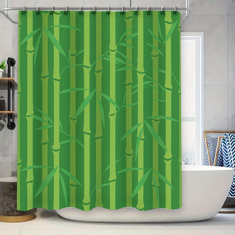 Green Bamboo Shower Curtain wi - Bamboo Bath Mat review and price