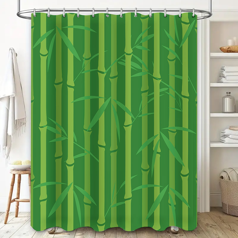 Green Bamboo Shower Curtain wi - Bamboo Bath Mat review and price