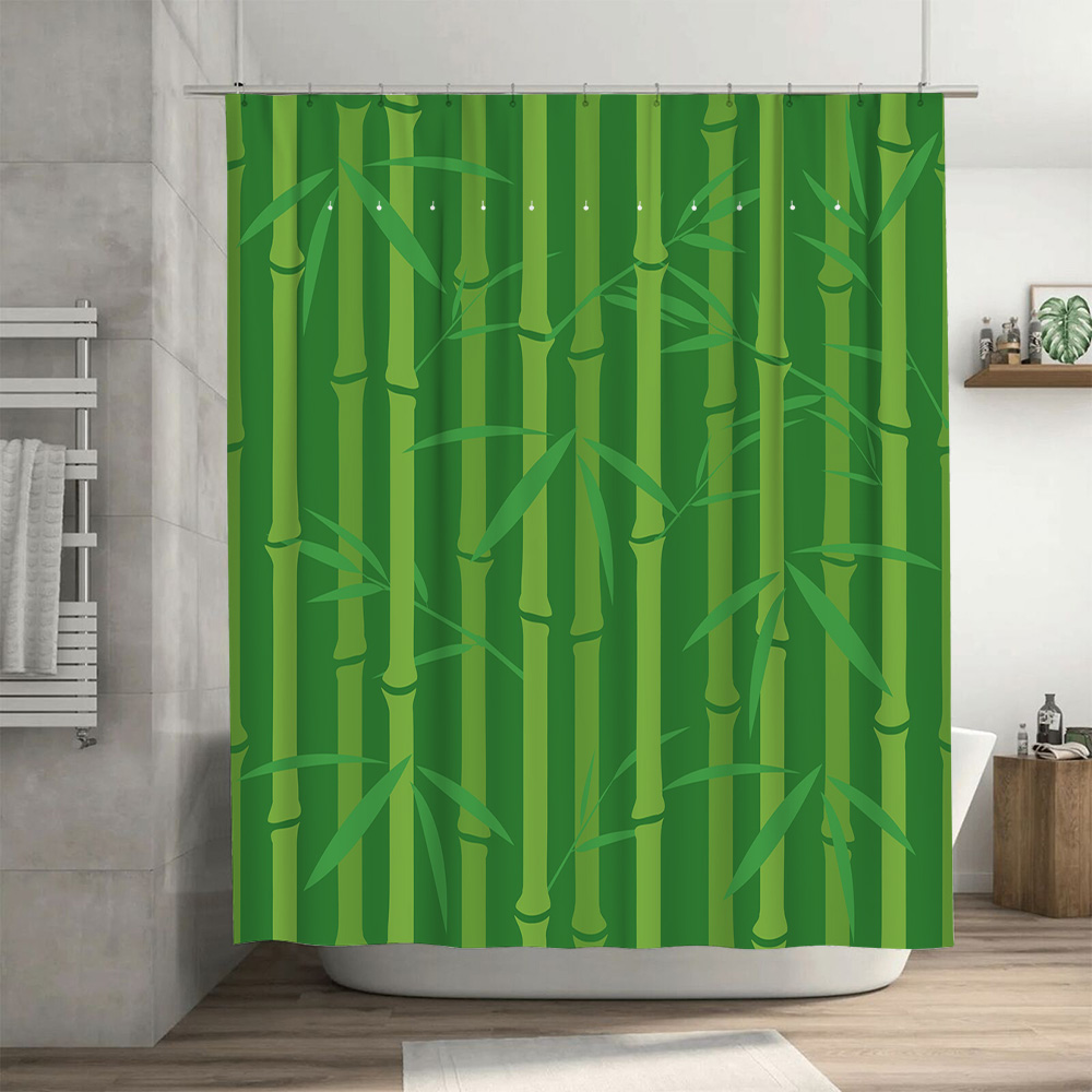 Green Bamboo Shower Curtain wi - Bamboo Bath Mat review and price
