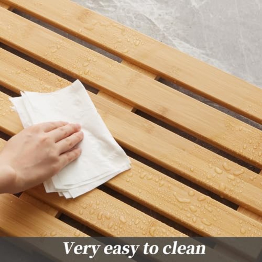 Bamboo Bath Mat for Shower wit - Bamboo Bath Mat review and price