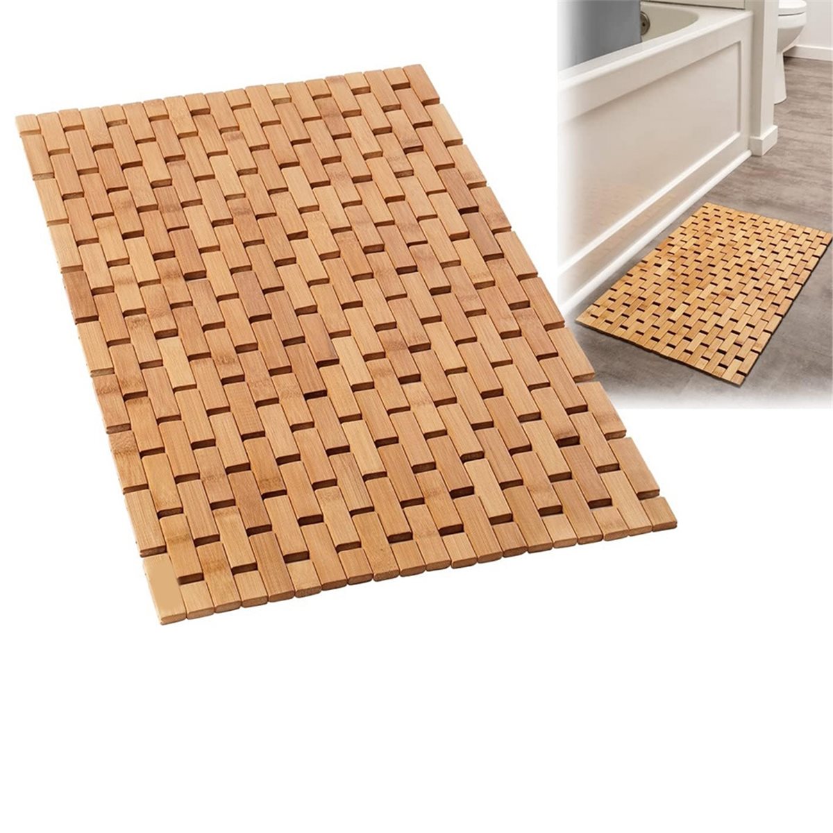 NOCM Bamboo Bath Mat - Foldabl - Bamboo Bath Mat review and price