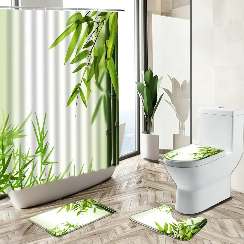Shower Curtain Orchid Green Ba - Bamboo Bath Mat review and price